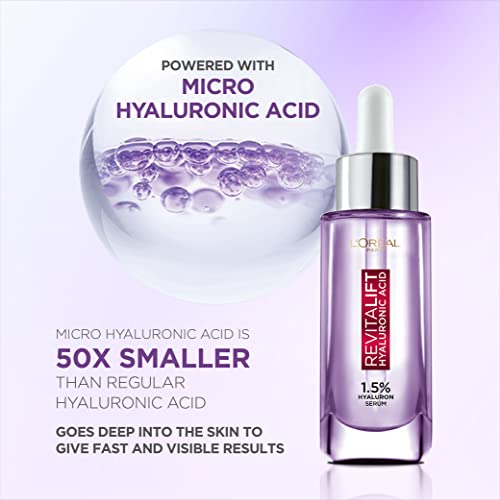 L'Oreal Paris Revitalift Serum, Hydrating and Plumping, With 1.5% Hyaluronic Acid, 15ml - Image 5