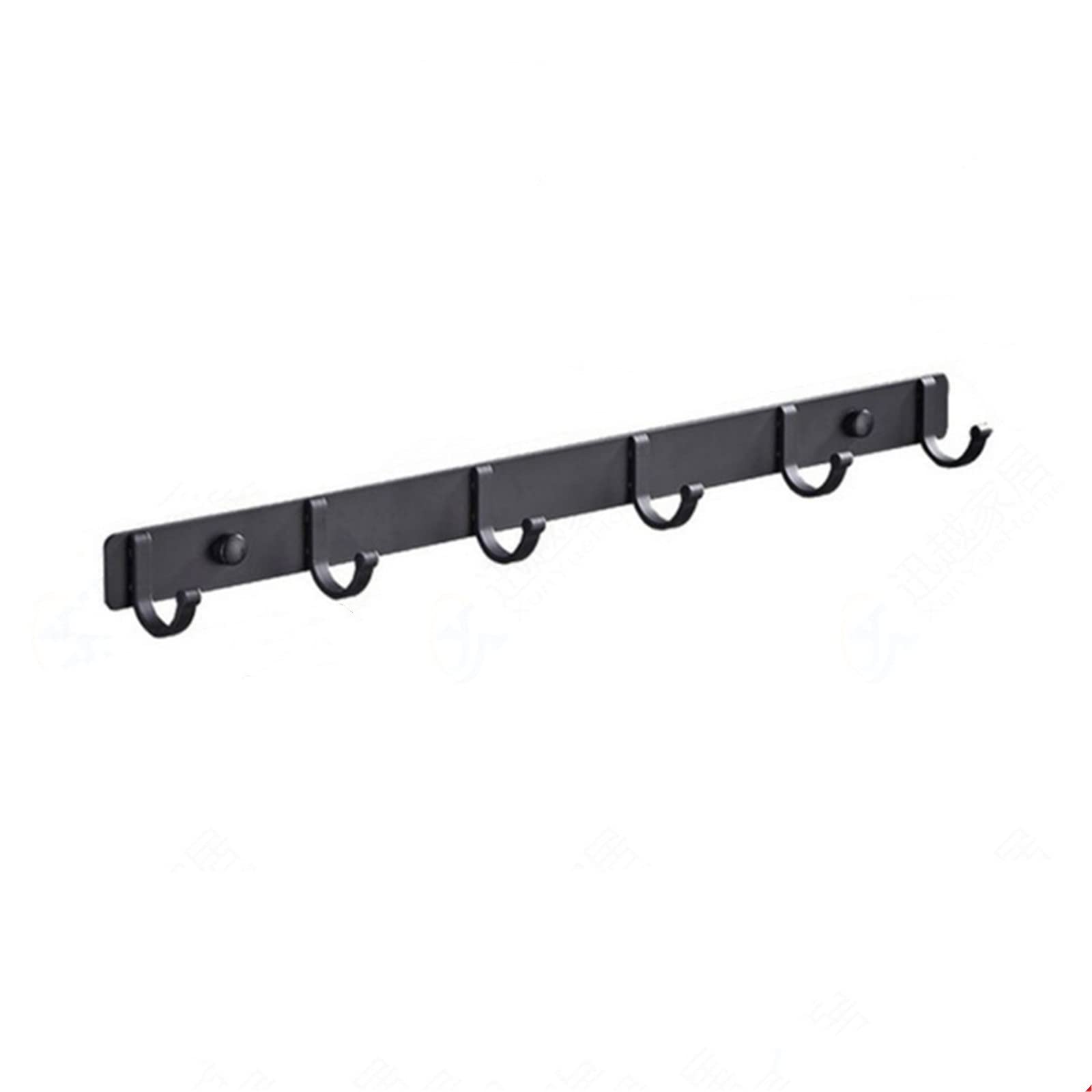 Dumralbqe Noir Bathroom Hooks Door Wall Hanger Punch-Free Bath Coat Rack Hanging For Home Use(6 Hooks)