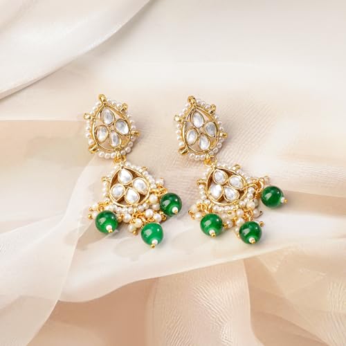 Image of Rubans Beads Necklace Set Gold Plated Traditional Jewellery Gift for Women & Girls
