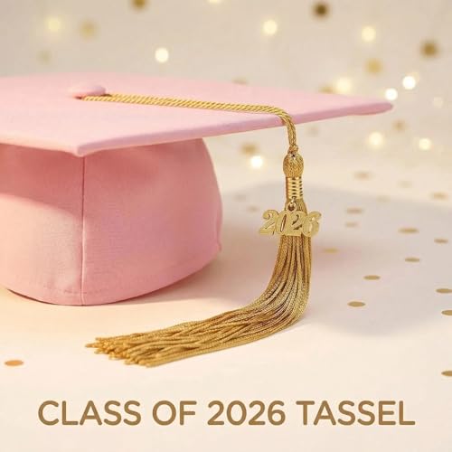Image of Kindergarten 2025 Graduation Cap and Gown Tassel Sets with Charm 2PCS Graduations Stoles for Kids Grad Party Clothes