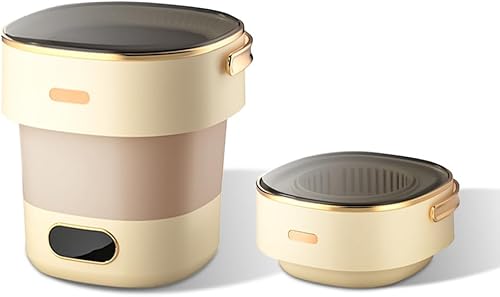 Lavadora portátil, mini lavadora y secadora totalmente automática de 13 litros, 3 modos de limpieza, lavadora plegable para acampar para dormitorio,