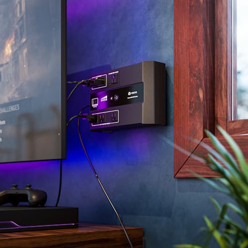 Image of Vertiv Liebert PowerUPS 100 UPS, PST6-500LVMT, 500VA /305W 120V Standby Power, 6 Outlets, Battery Backup with Surge Protection, USB C+A Charging, 3 Year Warranty, User Replaceable Batteries