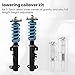 maXpeedingrods Coilovers for BMW 3 Series E36 316i 318i 318is 320i 323i 325i 325is 328i 318tds M3 1990-1999, 24 Levels Damping Adjustable Coilovers Suspension Kit, T6 Upgraded Lowering Kit, Blue