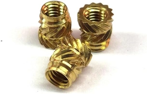 10PCS Brass Knurled Nut 6030 B Copper insert Melt Nuts Insert QT M3x5.0 OD4.9mm|Nuts| (Size: QT M3x5.0-OD4.9mm)