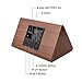 Reloj despertador Reloj digital de madera Triángulo LED Reloj de escritorio de...
