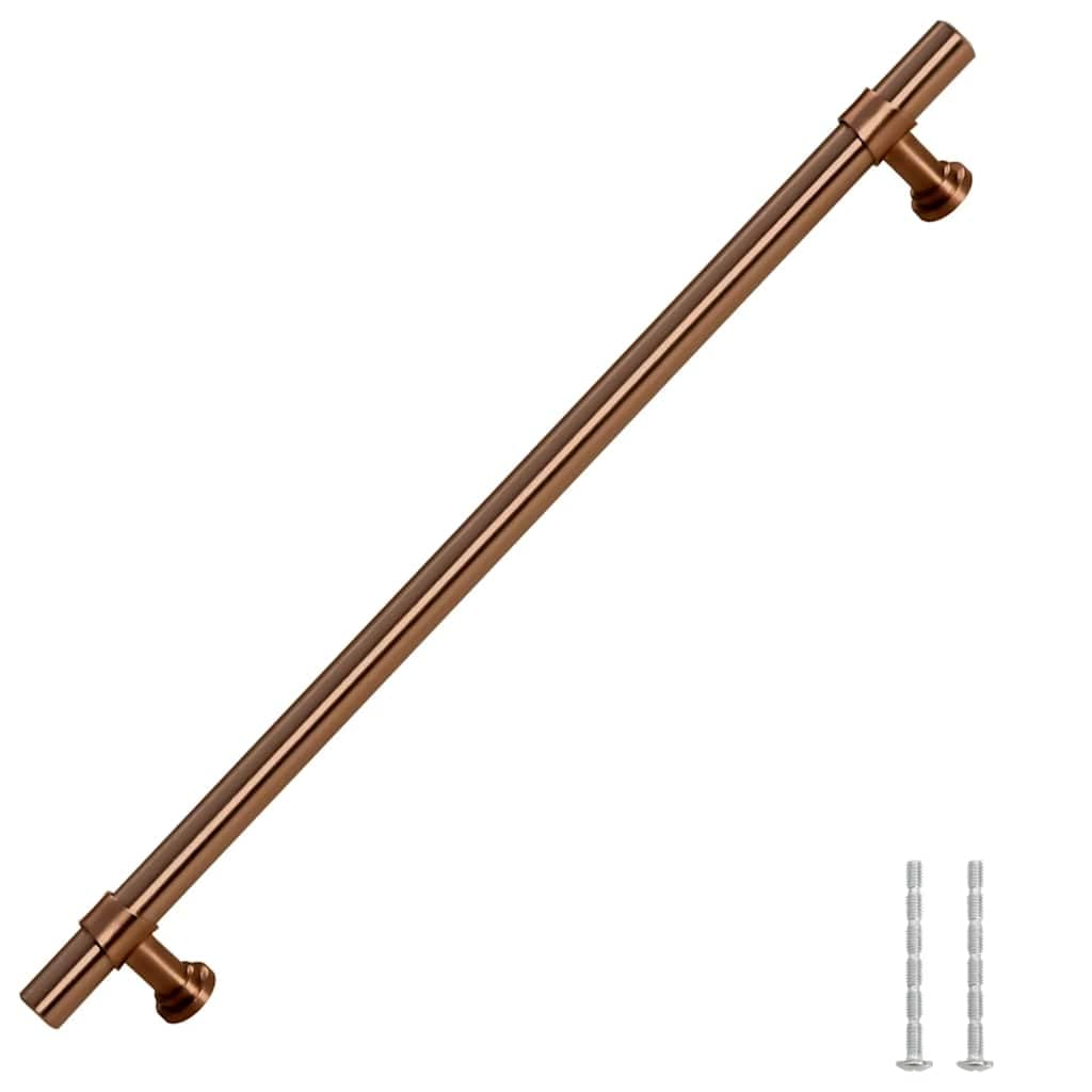 Tiradores para muebles (5 unidades, acero inoxidable, 560 x 32 mm, 480 mm de distancia entre orificios, para armario, cajón, cocina, cajonera, armario frontal y cajas de madera)