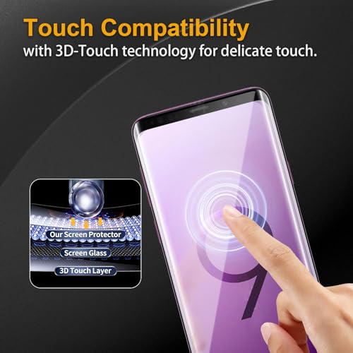 Protection écran Samsung S9 Plus verre trempé pour l'extérieur 3D - 3
