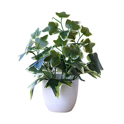 Brussel Artificial Potted Bonsai Decorative Foliage Plant Fake Pot Plants Ornaments Desktop Greenery Decor for Indoor Home Office 3#