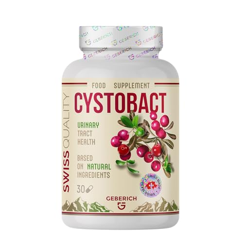 Cystobact – Benessere Vie Urinarie, Aiuta Funzione Depurativa, Mantiene Equilibrio Naturale – con D-Mannosio, Mirtillo Rosso – 30 Capsule – Formula Naturale Purezza Svizzera – Integratore Alimentare
