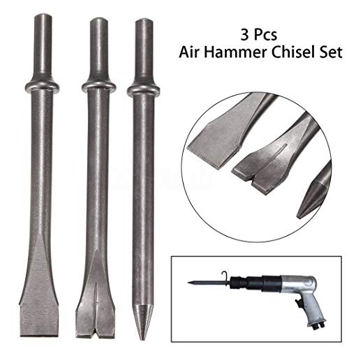 Set de 3 cinceles para martillo neumático de 7" miniatura 4