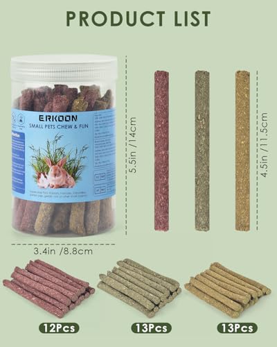 Jouets à mâcher pour lapins ERKOON pour éviter les morsures de cage - 5