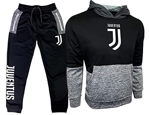 Icon Sports Men's Compatible to Juventus Tracksuit 2 Pices Set, Pullover Hoodie, Sweater With Joggers, Sweatpants