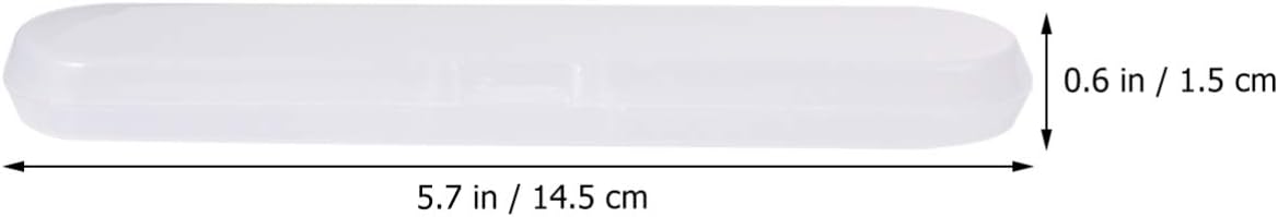 EXCEART 2Pcs Thermometer Case Plastic Digital Thermometer Storage Box Thermometer Containers for Baby Adult 14.5x3x1.5cm (Transparent Color) : Health & Household