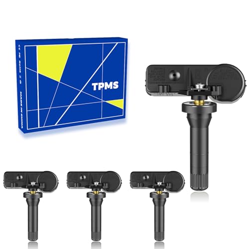 433Mhz Pre-Programmed TPMS,Compatible with Jeep Grand Cherokee (11-15), Wrangler (14-19) | Ram 1500 (10-13) | Dodge Durango (11-15), Charger (10-20)Tire Pressure Monitoring Sensor OE56029398AB(4pcs)