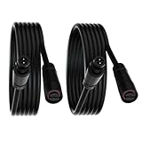 2 Packs 16FT Extension Cable for Philips Hue Outdoor Low Voltage Lights Compatible with Lily Spot XL Spot, Calla Pedestal, Econic Pathway, Amarant Light Bar Power Cord