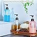 Bynccea Plastic Pump Bottle 16 oz/500 ml Empty Shampoo Pump Bottles Dispenser Portable Pump Bottles for Shampoo and Conditioner Liquid