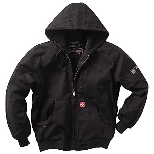 WEST COAST CHOPPERS Veste demi-saison pour homme Heavy Duty Canvas Work, Noir , L
