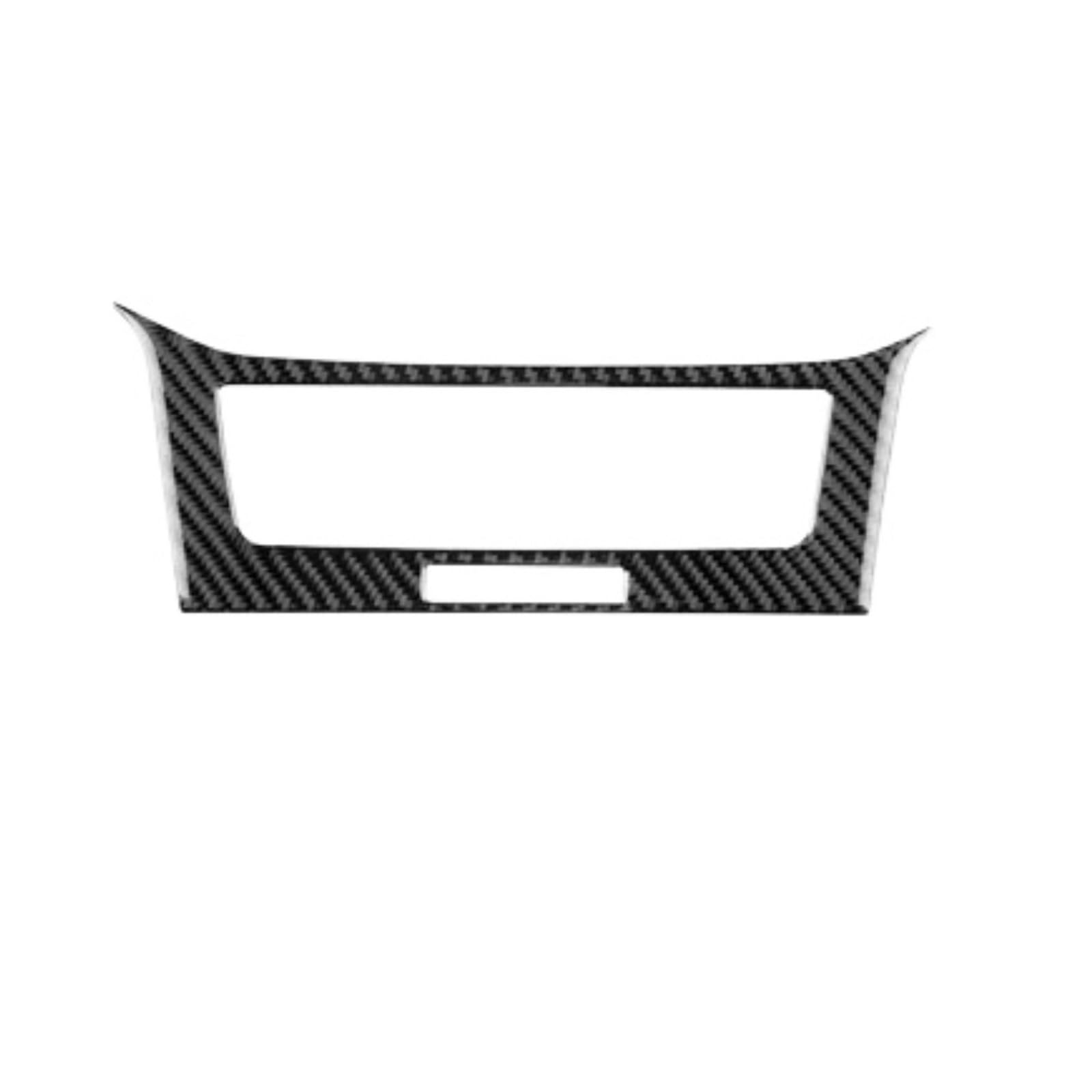 QBKGMEWCA Car Center Console Panel Sticker Compatible for Seat Ibiza 6F 2018 2019 2020 2021 2022 2023 2024 2025 LHD RHD Real Soft Carbon Fiber Frame(Type2)