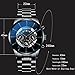 CdyBox 3 Pack Alloy Steel Band Watch Quartz Men Wrist Watches Creative Watches Wholesales (3 Pack)