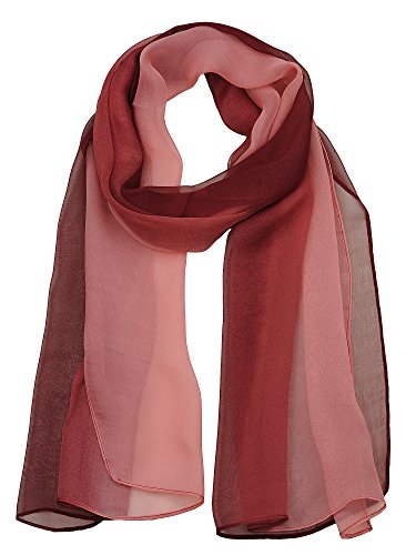 NYFASHION101 Women's Multicolor Chiffon Silk Blend Scarf Shawl Wrap - Main Image