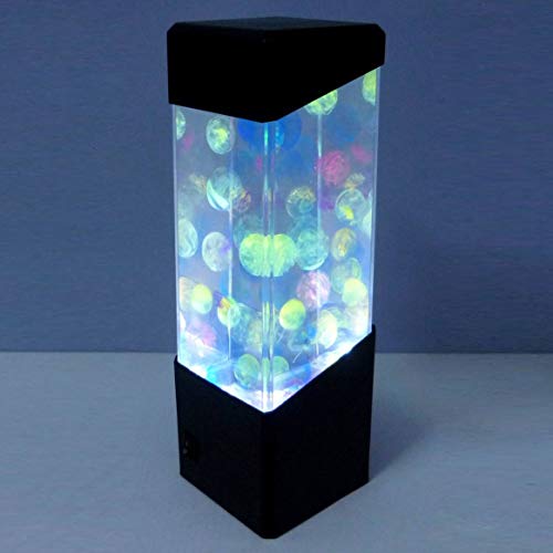 Luminária LED de água-marinha, bola de aquário, para relaxar, luz de cabeceira para decoração de cas
