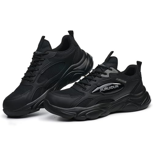 Image of Nutropa Steel Toe Boots for Men, Lightweight Safety Work Shoes, Comfortable Breathable Composite Toe Boots Slip-Resistant Indestructible Shoes