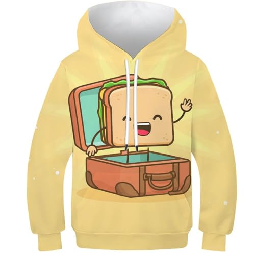 Sweat-shirt toast imprimé 3D chaud et confortable pour éviter le froid de l'hiver