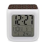 Affichage multifonction : dispose d'un écran LED clair affichant l'heure, la date, le jour de la semaine et la température. Prend en charge le format 12/24 heures et affiche la température en degrés Fahrenheit et Celsius, ce qui la rend idéale comme horloge numérique de salle de classe Steampunk Chili Gears, ou pour une utilisation dans la chambre à coucher