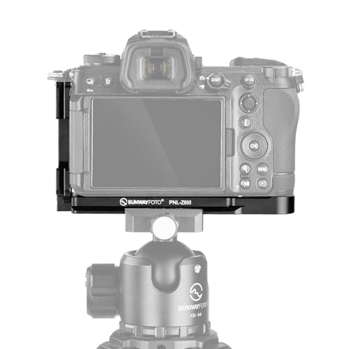 Sunwayfoto PNL-Z6III Supporto A L Per Nikon Z6III - Piastra Arca-Swiss, Accesso Alla Batteria, Compatibile Gimbal