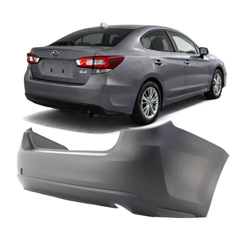 Image of FitParts Compatible with Subaru Impreza 2017-2020 Rear Bumper Cover | Primed, Without Parking Sensor Holes, Sedan, Ready to Paint, OEM 57704FL21A, SU1100183