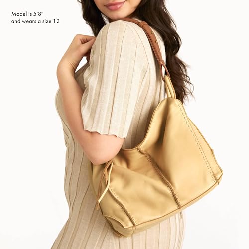 Image of The Sak Los Feliz Hobo Purse - Premium Large Leather Women's Handbag for Everyday & Travel - Durable Purse With Zipper Pocket