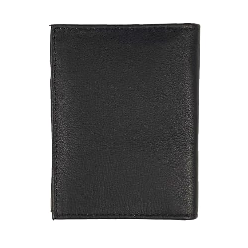 L-Fold Money Clip Leather Wallet in Black4