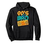 90's Bro. Frérot Des Années 90 Retro Magnétophone Années 90 Sweat à Capuche