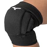 MIZUNO(ミズノ) バレーボール 膝サポーター(パッド有・ウィメンズ) V2MYA201 ブラック×ホワイト 1個入