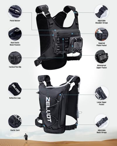 Zelvot Running Vest with 2L Water Bladder