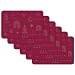 Produktbild Venilia Tischset Happy Holidays, Bordeaux Christmas Weihnachten, 6er Set, 45 cm x 30 cm, Platzsets abwaschbar, Tischschutz, Platzdeckchen, schmutz- und wasserabweisend, lebensmittelecht