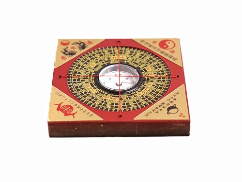 Image of The Spiritual Living Vintage Feng Shui Bagua Lo Luo Pan Chi Ancient Chinese Compass 11 x 11 cm Approx | Vastu Compass | Shakti Chakra Compass |
