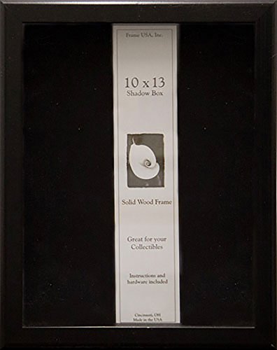 Frame USA Shadow Box Showcase Series 10x13 Wood Frames (Black)