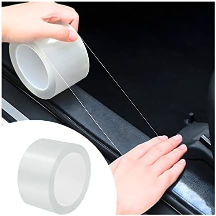 Door Entry Guard - Car Door Edge Entry Guards, 5D Carbon Fiber Anti-Collision Waterproof Protector Tape, Scratch Cover Strip Sticker for Car Door Sill Rear Bumper, Automotive Exterior Accessories for Most Cars