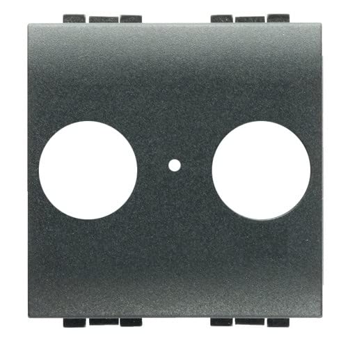 Tapa TV/R-SATBticino L4212 LivingLight2 modulos Antracita