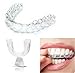 4Pcs Transparent Mouth Guard Silicone Grinding Guard Teeth Whitening Tray Sleeping Gum Shield for Sports Bruxism Bite Guard Easy to Use,Teeth Grinding Guards,Health and Household,Oral Care