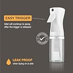 2 Pack Continuous Spray Bottles - Ultra Fine Mist Sprayer | Water Spray Bottle For Hair Mister Spray Bottle | Hair Spray Bottles For Hairstyling, Cleaning, Salons - 2pk 6.8 OZ / 200 ML - Image 2