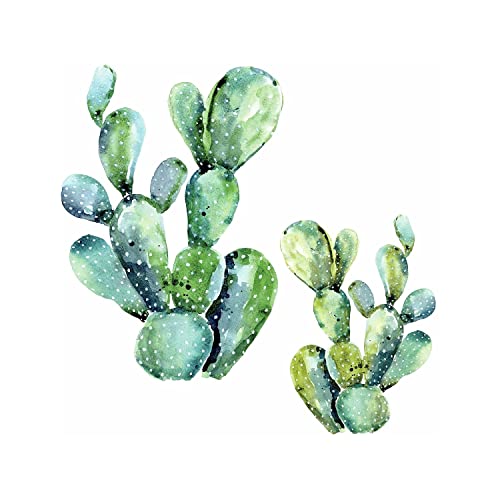 Roommates Rmk3651Gm Watercolor Cactus Peel And Stick Giant Wall Decals #TOP3