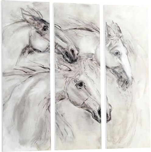 Cyan Design 10420 Galloping White Wall Art, Set of 3