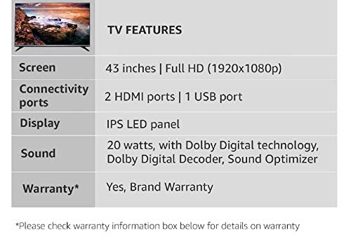 Image of LG 108 cm (43 Inches) Full HD IPS LED TV 43LH547A (Black)