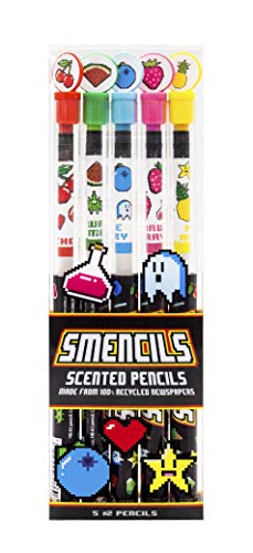 Scentco Gamer Smencils - HB #2 Scented Pencils, 5 Count, Gifts for Kids, School Supplies, Classroom Rewards