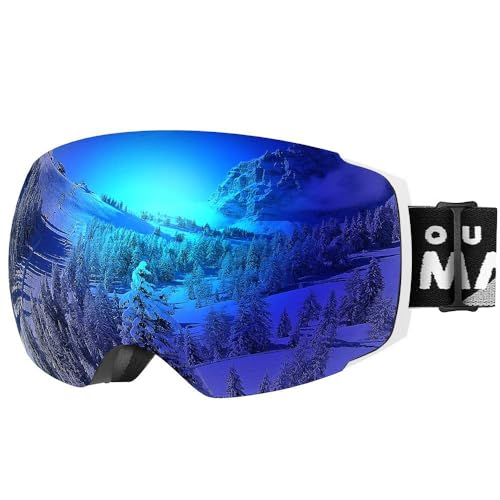 OutdoorMaster Maschera da Sci PRO, Senza cornice, Lenti intercambiabili Occhiali