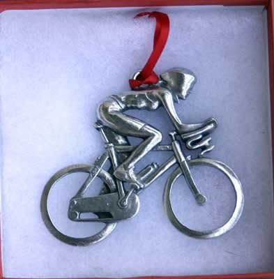 Bicycle Ornament Female - Aerobike Ornament - Handmade Road Bike Ornaments