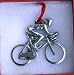 Bicycle Ornament - Female Cyclist with Aerobars