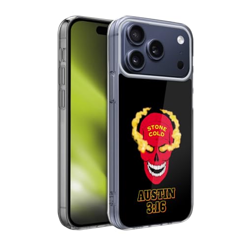 Head Case Designs �������C�Z���X WWE Stone Cold Red Skull Superstars 5 �W�F���P�[�X [�~���^���[�O���[�h�ی�] Apple iPhone 17 Pro Max�ƌ݊���������AMagSafe�Ή�